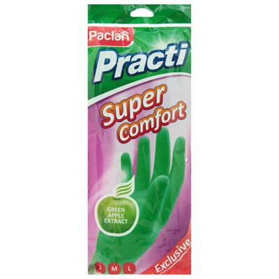 Перчатки PACLAN Super Comfort с ароматом яблока в ассортименте - фото 53848
