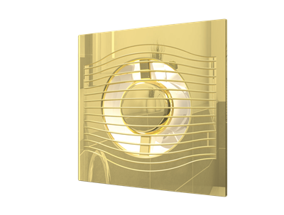 Вентилятор ЭРА осевой вытяжной с обратным клапаном D 100, декоративный SLIM 4C Gold - фото 54805