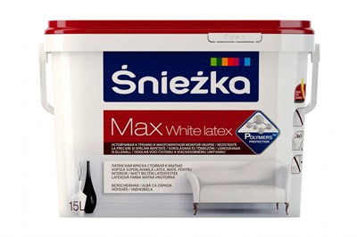 Краска водоэмульсионная ЭКО-Снежка- Max White белая (10л) - фото 54912