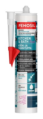 Герметик PENOSIL силиконовый Kitchen & Bath Silicone Sealant 310мл белый - фото 57384