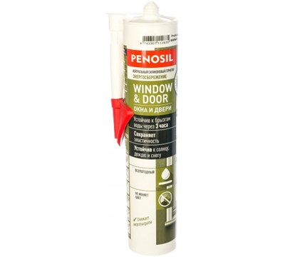 Герметик PENOSIL силиконовый Window & Door Silicone Sealant 310мл белый - фото 57386