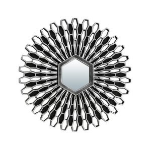 Зеркало QWERTY декоративное Лимож серебро 25см, размер зеркала 7*6.2см 74053 - фото 57771