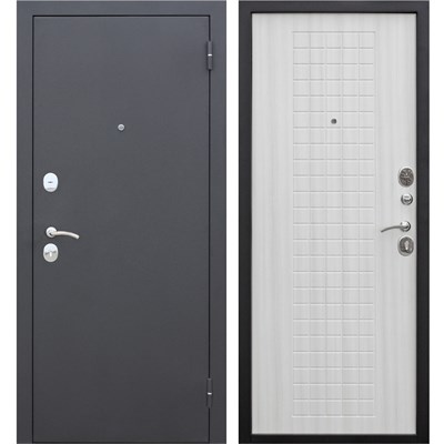 Дверь металлическая Гарда Муар Дуб Сонома/Белый ясень (860мм) правая - фото 60392