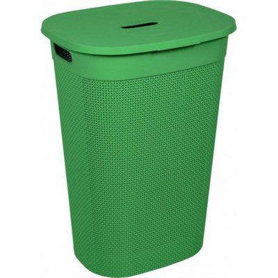 Корзина PLAST TEAM OSLO для белья 55л, бархатно-зеленый PT1334БЗ-6 - фото 60493