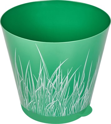 Горшок Easy Grow D200 для цветов с прикорневым поливом 4л Зеленая трава арт.ING47020ЗТ-12 - фото 60557