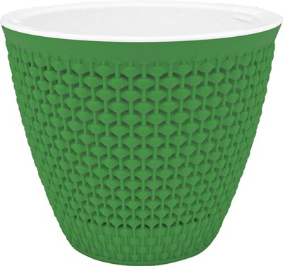 Горшок PLAST TEAM OSLO для цветов D170мм/2,25л, бархатно-зеленый PT1362БЗ-16 - фото 60643