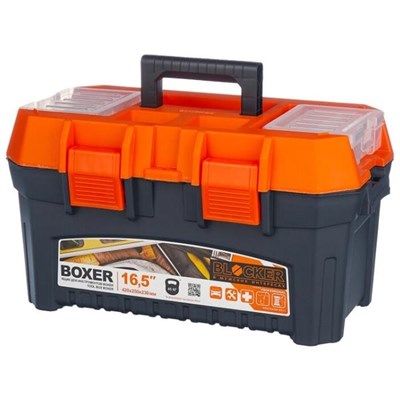 Ящик для инструментов BOXER 16,5 черный/оранжевый арт.BR3923 - фото 60653
