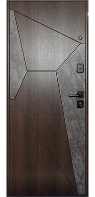 Дверь металлическая ДИПЛОМАТ 100-2050/880/R Кедр венге/арктик - фото 62996