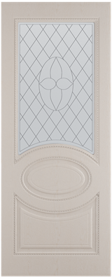 Полотно ЛЕСКОМ дверное Экшпон Неаполь ясень золотой витражное стекло 90 - фото 63214