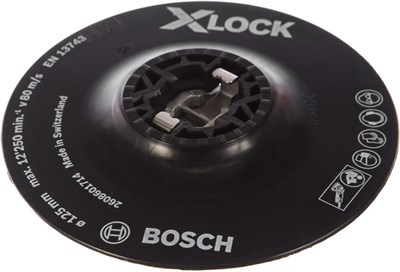Тарелка BOSCH опорная с зажимом X-LOCK 125мм мягкая 2608601714 - фото 64591