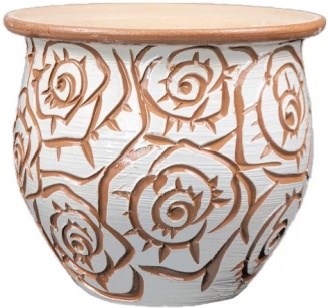 Горшок керамический 7л Букет роз арт.6026 - фото 64853