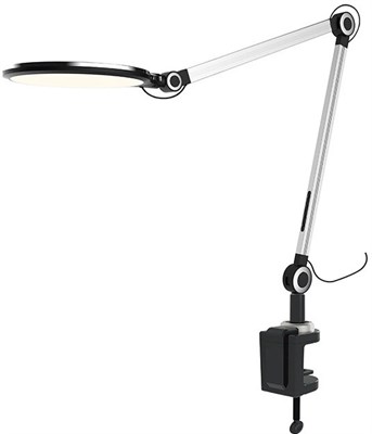 Светильник ARTSTYLE настольный светодиодный на струбцине+подставка, серебро 10Вт TL-407S - фото 65736