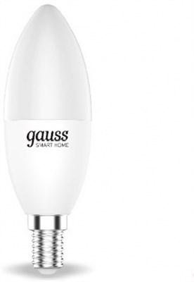 Лампа Gauss светодиодная Smart Home RGBW E14 C37 5Вт 2700-6500K 1190112 - фото 66486