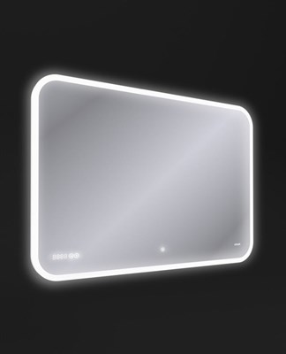 Зеркало LED DESIGN PRO 70*100 bluetooth часы с подсветкой, прямоугольное - фото 66633