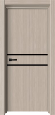 Дверное полотно БУМ 2 дуб шенон вертикаль, кромка черная ДГ 900 - фото 67179
