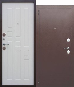 Дверь металлическая 8мм Гарда Белый Ясень (960мм) левая - фото 69029