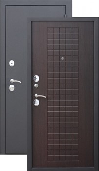 Дверь металлическая Гарда Муар Венге (860мм) правая - фото 69423