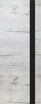 Полотно ЛЕСКОМ дверное ROYAL-2 дуб арктика, стекло черное 200*60 - фото 69857