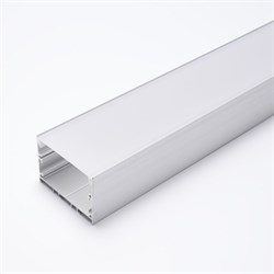 Профиль алюминиевый Feron накладной серебро 2м (2 загл, 4 крепежа) CAB257 10368 - фото 70417