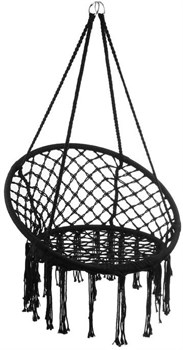 Гамак-кресло MACIAY подвесное плетеное 60*80см черный 5073881 - фото 70785