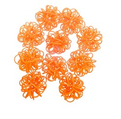 Ротанг шары-петельки ярко-оранжевый набор 10 шт 2289752 - фото 71261