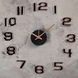 Часы-наклейка DIY Данбери золотистые 50см, плавный ход (+механизм) микс 4432443 - фото 71340