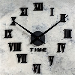 Часы-наклейка DIY Лорье чёрные 120см (+ механизм) 2366733 - фото 71342