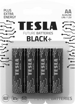 Батарейка TESLA AA BLACK+(LR06/BLISTER FOIL 4PCS) 1099137265 - фото 74323