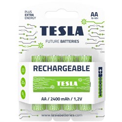 Батарейка TESLA AA GREEN+RECHARGEABLE аккумуляторная (HR6/BLISTER FOIL 4PCS) 1099137209 - фото 74334