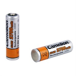 Батарейки CAMELION AAA-1100mAh Ni-Mh (NH-AAA1100BP2, аккумулятор,1,2В) BL-2шт (блистер) 7372 - фото 74574