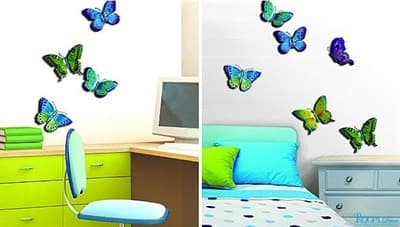 Элемент декоративный ROOM DECOR Разноцветные бабочки CBA 3119 - фото 7597