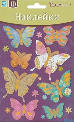 Элемент декоративный ROOM DECOR бабочки цветные мини PSA 0103 - фото 7617