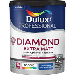Краска Dulux TRADE Diamond Extra Matt глубокоматовая BC 4,5л 5273959 - фото 79571