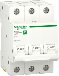 Автомат выкл-ль SCHNEIDER ELECTRIC RESI9 (AB) C 25A 1P 6000A R9F12125 - фото 80060