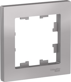 Рамка AtlasDesign 1-п, алюминий ATN000301 - фото 80070