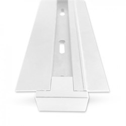 Шинопровод Feron для трековых светильников, встраеваемый белый, 1м, токовод, заглушка, крепл CAB1004 - фото 80223