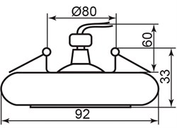 Светильник потолочный Feron MR16 G5.3 с матовым стеклом хром 18889 - фото 80350