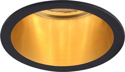 Светильник потолочный FERON встраиваемый DL6003 MR16 G5.3 алюминий, черный+золото 29731 - фото 80548