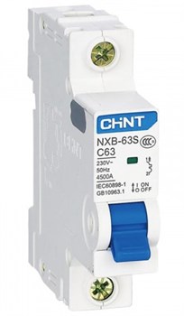 Автомат-выключатель CHINT NXB-63S 4.5KA 2P 25A х-ка С 296790 - фото 80957