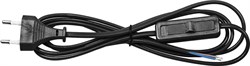 Сетевой шнур Feron с выключателем 230V 1,9м черный KF-HK-1 23050 - фото 80982