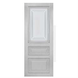 Полотно ЛЕСКОМ дверное Экшпон Венеция-7 серый софт гравированное стекло 80 - фото 81162