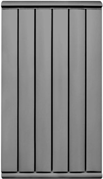 Радиатор отопительный алюминиевый TIPIDO 800/10 (серый антрацит) - фото 81502