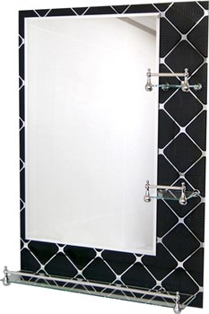 Зеркало для ванной комнаты Camelot прямоугольный 50*70 черный - фото 81692