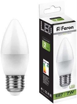 Лампа светодиодная FERON 7W 230V E27 4000K LB-97 25759 - фото 82746