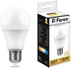 Лампа светодиодная Feron 15W 230V E27 2700K LB-94 25628 - фото 82786