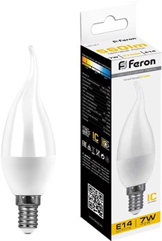Лампа светодиодная Feron 7W 230V E14 2700K LB-97 25760 - фото 82837
