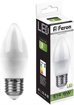 Лампа светодиодная Feron 5W 230V E27 4000K LB-72 25765 - фото 83037
