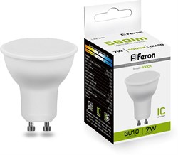 Лампа светодиодная Feron 7W 230V GU10 4000K, 80 LED матовая LB26 25290 - фото 83230