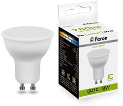 Лампа светодиодная Feron 9W 230V GU10 4000K LB-560 25843 - фото 83252