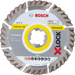 Диск алмазный BOSCH X-LOCK Standard for Universal 125*22,23*1,6*10мм 2608615166 - фото 83516